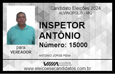 Candidato INSPETOR ANTÔNIO 2024 - ALVINÓPOLIS - Eleições