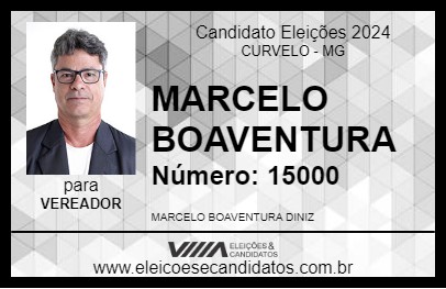 Candidato MARCELO BOAVENTURA 2024 - CURVELO - Eleições