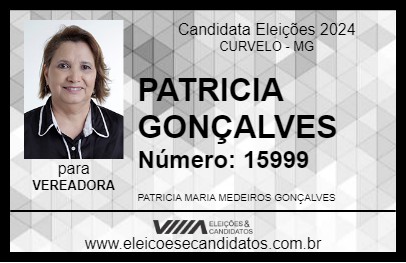 Candidato PATRICIA GONÇALVES  2024 - CURVELO - Eleições