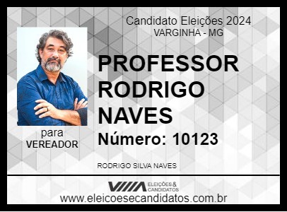 Candidato PROFESSOR RODRIGO NAVES 2024 - VARGINHA - Eleições