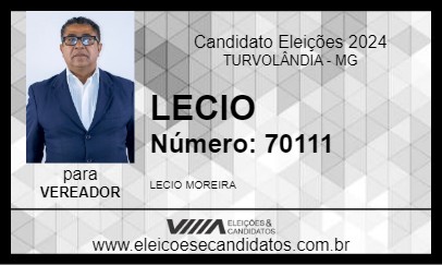 Candidato LECIO 2024 - TURVOLÂNDIA - Eleições