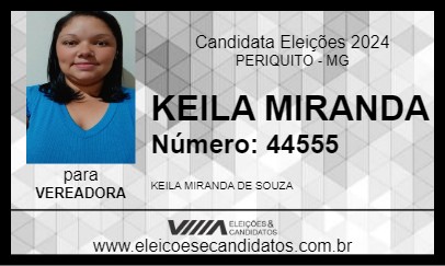 Candidato KEILA MIRANDA 2024 - PERIQUITO - Eleições