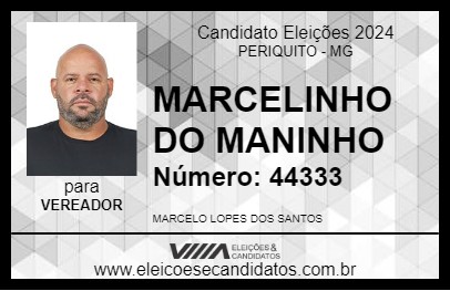 Candidato MARCELINHO DO MANINHO 2024 - PERIQUITO - Eleições