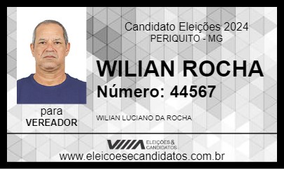 Candidato WILIAN ROCHA 2024 - PERIQUITO - Eleições