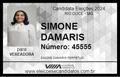 Candidato SIMONE DAMARIS 2024 - RIO DOCE - Eleições