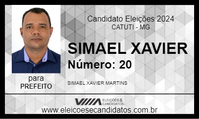 Candidato SIMAEL XAVIER 2024 - CATUTI - Eleições