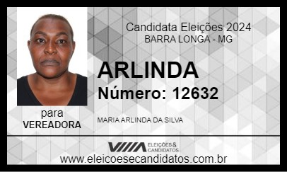 Candidato ARLINDA 2024 - BARRA LONGA - Eleições