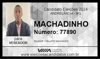 Candidato MACHADINHO 2024 - ANDRELÂNDIA - Eleições