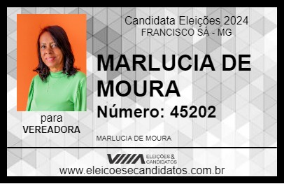 Candidato MARLUCIA DE MOURA 2024 - FRANCISCO SÁ - Eleições