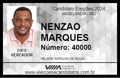 Candidato NENZAO MARQUES 2024 - ANGELÂNDIA - Eleições