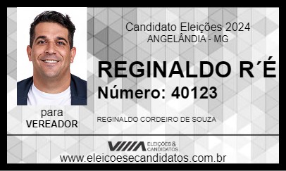 Candidato REGINALDO RÉ 2024 - ANGELÂNDIA - Eleições