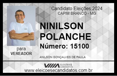 Candidato NINILSON POLANCHE 2024 - CAPIM BRANCO - Eleições