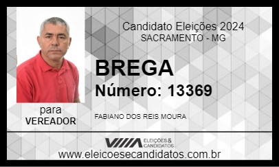 Candidato BREGA 2024 - SACRAMENTO - Eleições