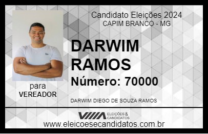 Candidato DARWIN RAMOS 2024 - CAPIM BRANCO - Eleições