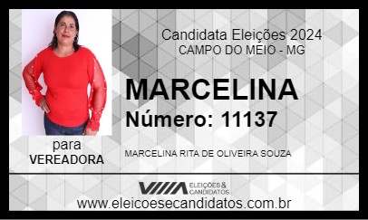 Candidato MARCELINA 2024 - CAMPO DO MEIO - Eleições