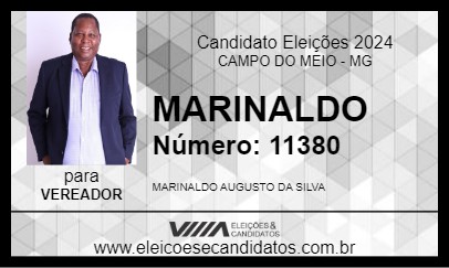 Candidato MARINALDO 2024 - CAMPO DO MEIO - Eleições