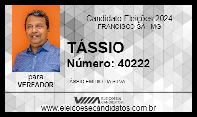 Candidato TÁSSIO 2024 - FRANCISCO SÁ - Eleições