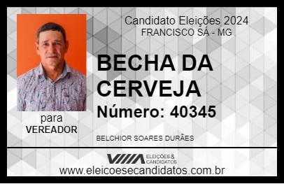 Candidato BECHA DA CERVEJA 2024 - FRANCISCO SÁ - Eleições