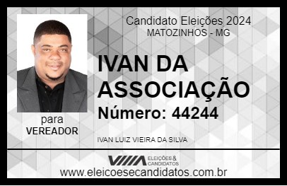 Candidato IVAN DA ASSOCIAÇÃO 2024 - MATOZINHOS - Eleições