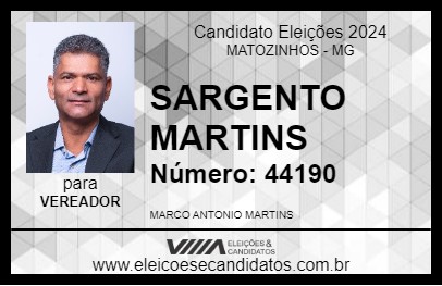 Candidato SARGENTO MARTINS 2024 - MATOZINHOS - Eleições