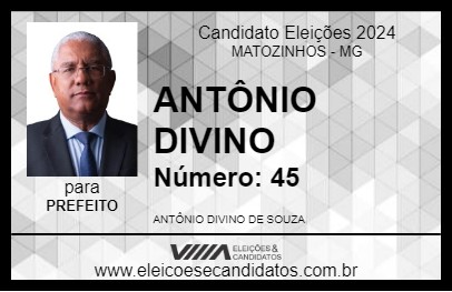 Candidato ANTÔNIO DIVINO 2024 - MATOZINHOS - Eleições