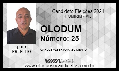 Candidato OLODUM 2024 - ITUMIRIM - Eleições