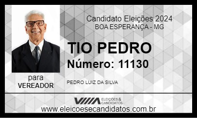 Candidato TIO PEDRO 2024 - BOA ESPERANÇA - Eleições