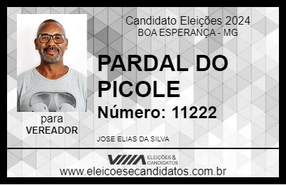 Candidato PARDAL DO PICOLE 2024 - BOA ESPERANÇA - Eleições