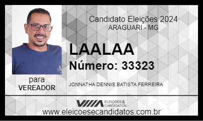 Candidato LAALAA 2024 - ARAGUARI - Eleições