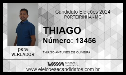 Candidato THIAGO 2024 - PORTEIRINHA - Eleições