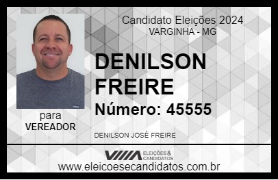 Candidato DENILSON FREIRE 2024 - VARGINHA - Eleições