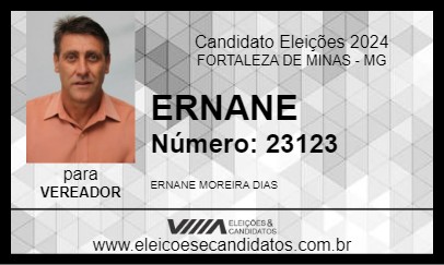 Candidato ERNANE 2024 - FORTALEZA DE MINAS - Eleições