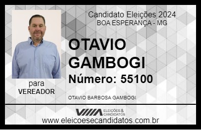 Candidato OTAVIO GAMBOGI 2024 - BOA ESPERANÇA - Eleições