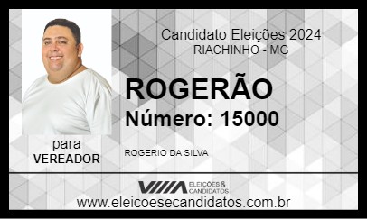 Candidato ROGERÃO 2024 - RIACHINHO - Eleições