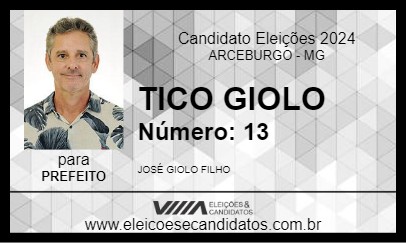 Candidato TICO GIOLO 2024 - ARCEBURGO - Eleições