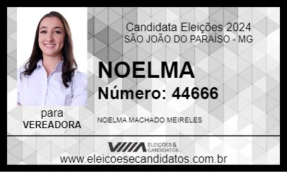 Candidato NOELMA 2024 - SÃO JOÃO DO PARAÍSO - Eleições