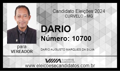 Candidato DARIO 2024 - CURVELO - Eleições