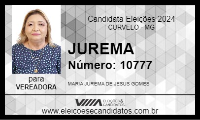 Candidato JUREMA 2024 - CURVELO - Eleições