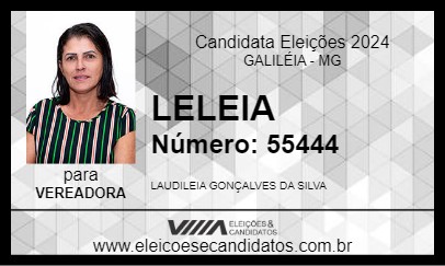 Candidato LELEIA 2024 - GALILÉIA - Eleições