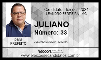 Candidato JULIANO 2024 - LEANDRO FERREIRA - Eleições