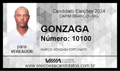 Candidato GONZAGA 2024 - CAPIM BRANCO - Eleições