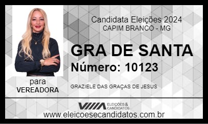 Candidato GRA DE SANTA 2024 - CAPIM BRANCO - Eleições