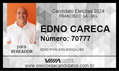 Candidato EDNO CARECA 2024 - FRANCISCO SÁ - Eleições