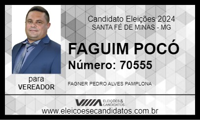 Candidato FAGUIM POCÓ 2024 - SANTA FÉ DE MINAS - Eleições