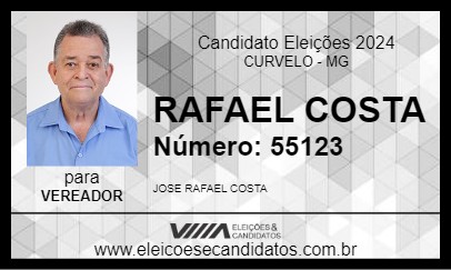 Candidato RAFAEL COSTA 2024 - CURVELO - Eleições