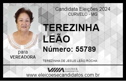 Candidato TEREZINHA LEÃO 2024 - CURVELO - Eleições