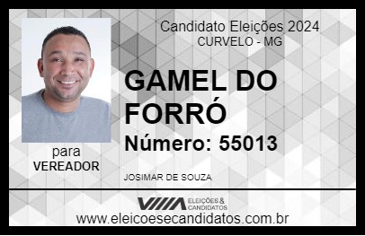 Candidato GAMEL DO FORRÓ 2024 - CURVELO - Eleições