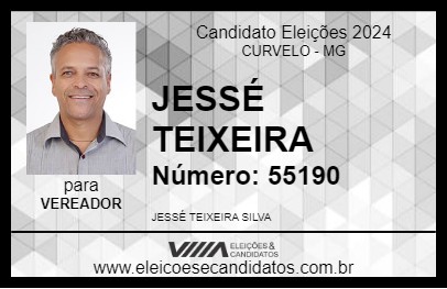 Candidato JESSÉ TEIXEIRA 2024 - CURVELO - Eleições