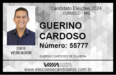 Candidato GUERINO CARDOSO  2024 - CURVELO - Eleições