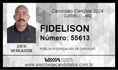 Candidato FIDELISON  2024 - CURVELO - Eleições